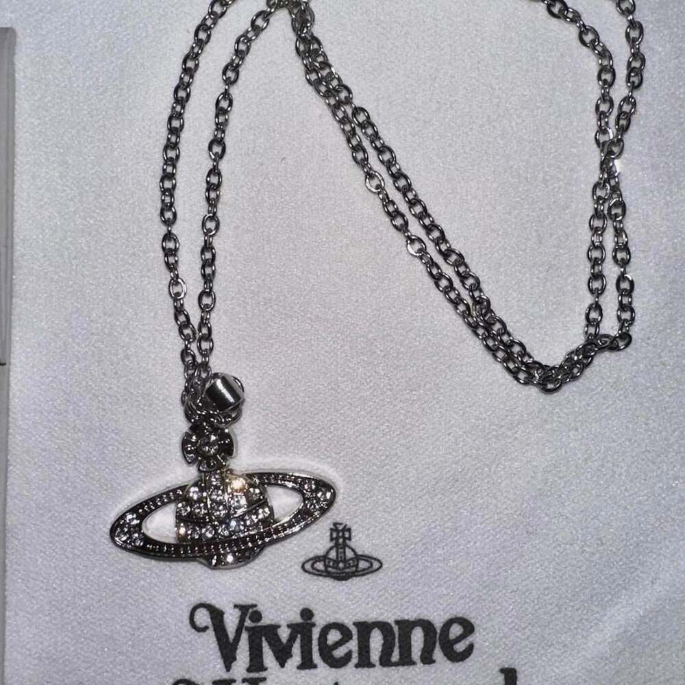 Vivienne Westwood Orb Necklace Silver 16 B 8 - Picture 3 of 6